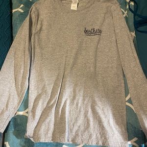 Southern softball cotton long sleeve shirt